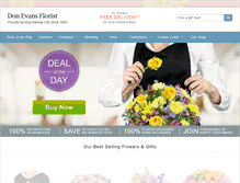 Tablet Screenshot of donevansflorist.com